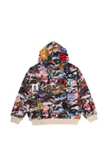 A BATHING APE® Hybrid Camo multi-badge Shark hoodie