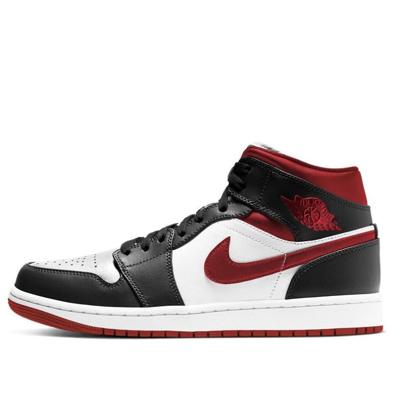 Air Jordan 1 Mid 'Black / White / Gym Red' 554724-122