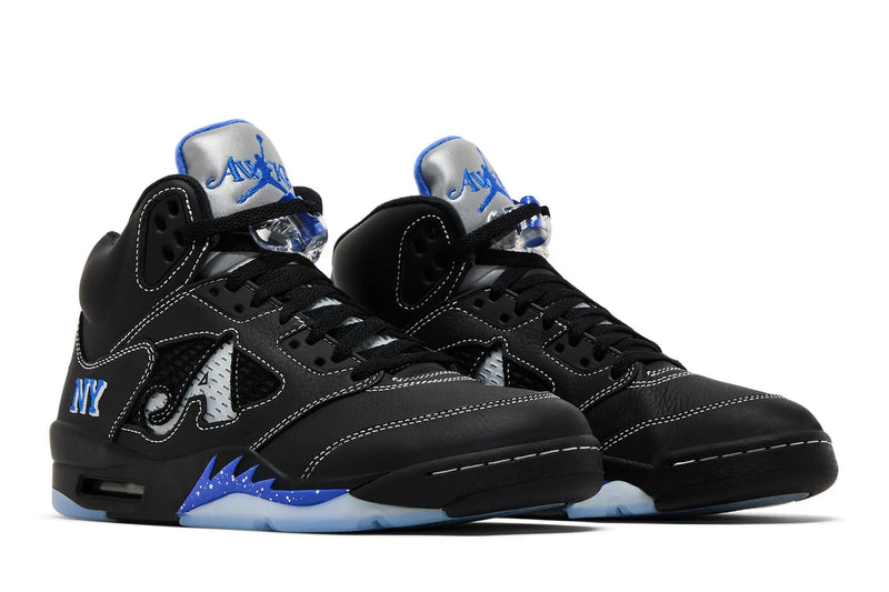 Awake NY x Air Jordan 5 Retro 'Boro' – Racer Blue & White NYC Borough-Inspired AJ5 Collab