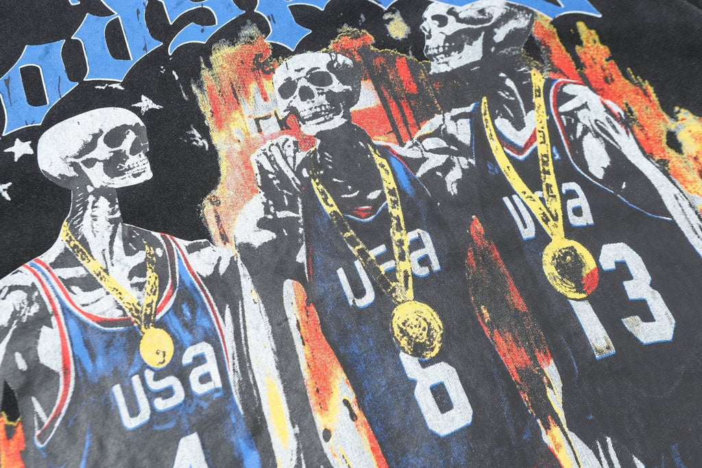 Godspeed Washed Black Rock Graphic T-Shirt