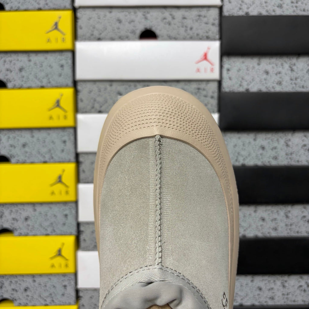 UGG Tasman X Platform Slip-On – Suede Clog with Shearling Lining, Paracord Toggle & Tonal Chunky Platform Sole in Sand