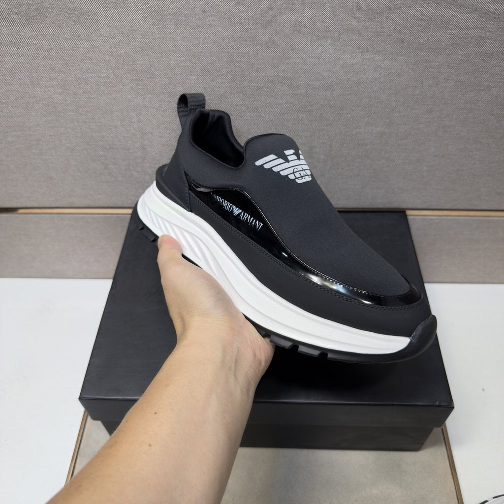 Armani Chunky Sole Slip-On Sneakers