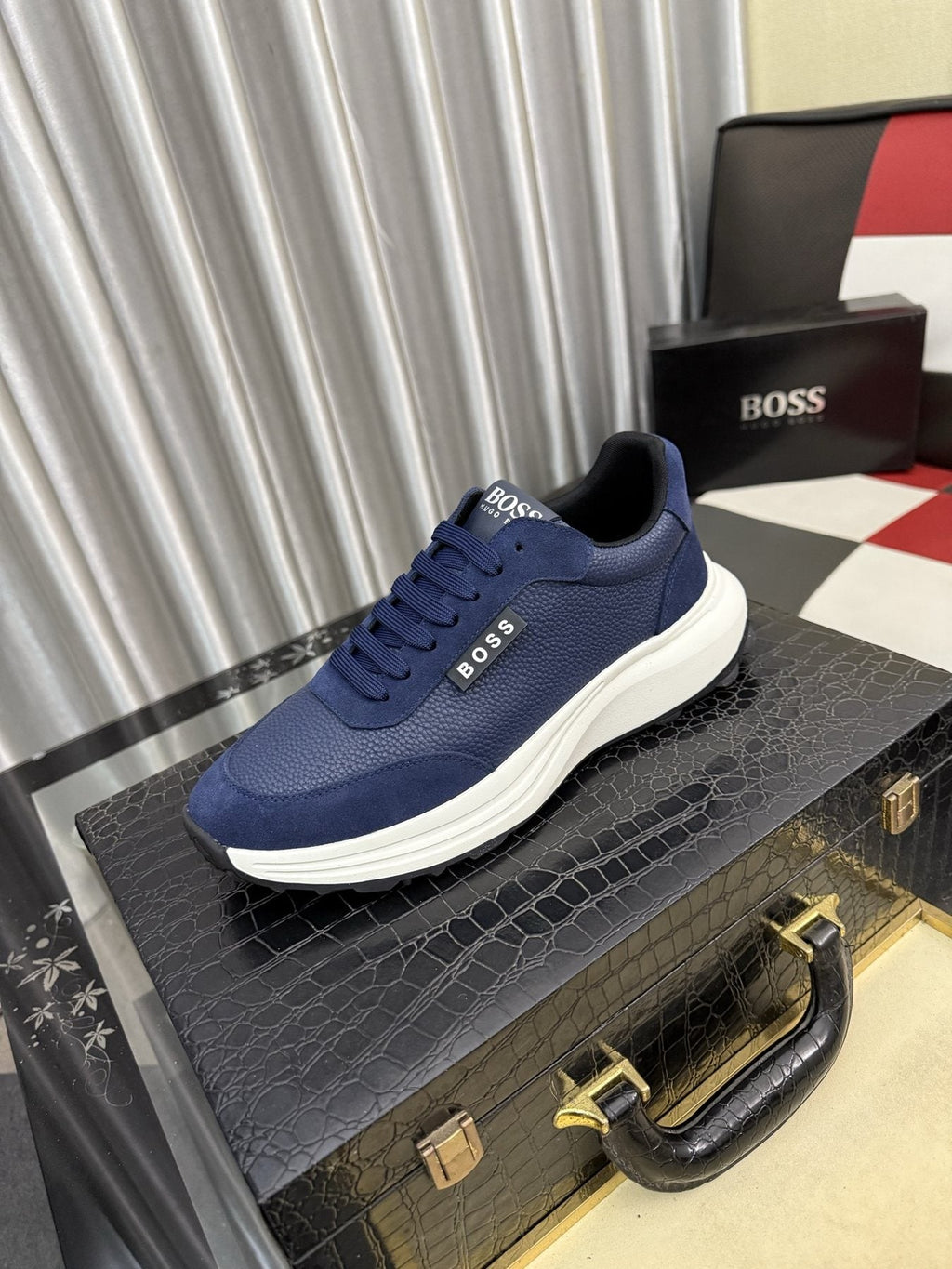 BOSS Men's Panel Low-Top Sneakers